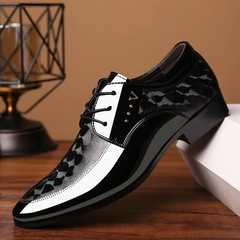 2024 Men's Leather Dress Shoes – Versatile Designer Loafers for Business and Weddings